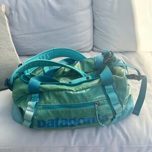 Patagonia Green and Blue Duffel / backpack Bag
